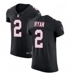 Men Nike Atlanta Falcons 2 Matt Ryan Black Alternate Vapor Untouchable Elite Player NFL Jersey
