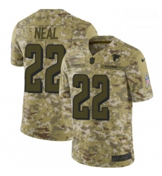 Men Nike Atlanta Falcons 22 Keanu Neal Limited Camo 2018 Salute to Service NFL Jersey
