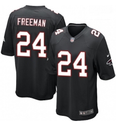 Men Nike Atlanta Falcons 24 Devonta Freeman Game Black Alternate NFL Jersey