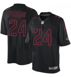 Men Nike Atlanta Falcons 24 Devonta Freeman Limited Black Impact NFL Jersey