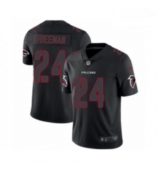Men Nike Atlanta Falcons 24 Devonta Freeman Limited Black Rush Impact NFL Jersey