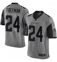 Men Nike Atlanta Falcons 24 Devonta Freeman Limited Gray Gridiron NFL Jersey