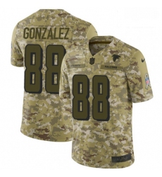 Men Nike Atlanta Falcons 88 Tony Gonzalez Limited Camo 2018 Salute to Service NFL Jersey