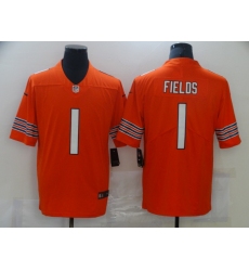 Men Nike Atlanta Falcons Justin Fields 1 Orange Vapor Limited Jersey