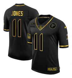 Nike Atlanta Falcons 11 Julio Jones Black Gold 2020 Salute To Service Limited Jersey