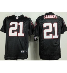 Nike Atlanta Falcons 21 Deion Sanders Black Elite NFL Jersey