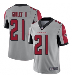 Nike Atlanta Falcons 21 Todd Gurley II Silver Men Stitched NFL Limited Inverted Legend Jersey
