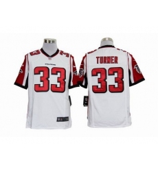 Nike Atlanta Falcons 33 Michael Turner White Game NFL Jersey