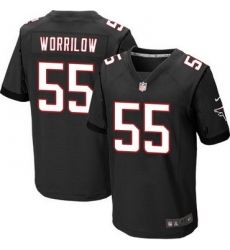 Nike Atlanta Falcons #55 Paul Worrilow Black Alternate Men 27s Stitched NFL Elite Jersey