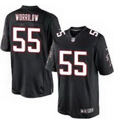 Nike Atlanta Falcons #55 Paul Worrilow Black Alternate Mens Stitched NFL Elite Jersey