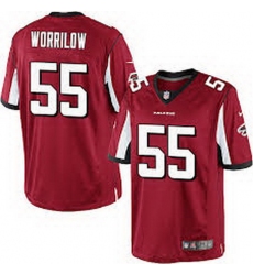 Nike Atlanta Falcons #55 Paul Worrilow Red Team Color Mens Stitched NFL Elite Jersey