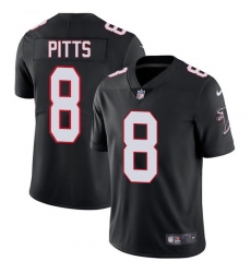 Nike Atlanta Falcons 8 Kyle Pitts Black Alternate Men Stitched NFL Vapor Untouchable Limited Jersey
