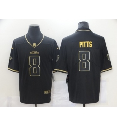 Nike Atlanta Falcons 8 Kyle Pitts Black Gold Vapor Untouchable Limited Jersey
