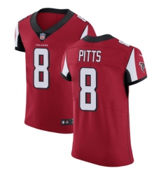 Nike Atlanta Falcons 8 Kyle Pitts Red Team Color Men Stitched NFL Vapor Untouchable Elite Jersey