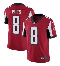 Nike Atlanta Falcons 8 Kyle Pitts Red Team Color Men Stitched NFL Vapor Untouchable Limited Jersey
