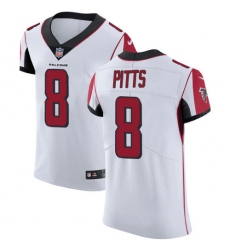 Nike Atlanta Falcons 8 Kyle Pitts White Men Stitched NFL Vapor Untouchable Elite Jersey