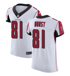 Nike Atlanta Falcons 81 Hayden Hurst White Men Stitched NFL New Elite Jersey