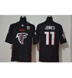 Nike Falcons 11 Julio Jones Black Team Big Logo Number Vapor Untouchable Limited Jersey