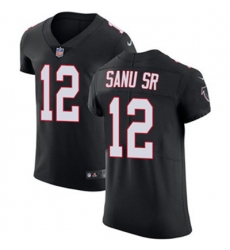 Nike Falcons #12 Mohamed Sanu Sr Black Alternate Mens Stitched NFL Vapor Untouchable Elite Jersey