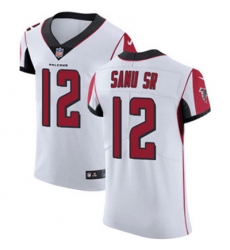 Nike Falcons #12 Mohamed Sanu Sr White Mens Stitched NFL Vapor Untouchable Elite Jersey