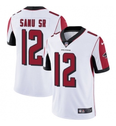 Nike Falcons #12 Mohamed Sanu Sr White Mens Stitched NFL Vapor Untouchable Limited Jersey
