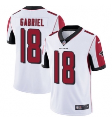 Nike Falcons #18 Taylor Gabriel White Mens Stitched NFL Vapor Untouchable Limited Jersey