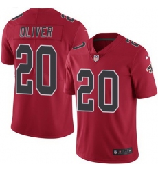 Nike Falcons 20 Isaiah Oliver Red Color Rush Limited Jersey