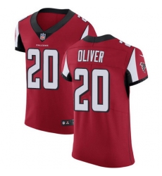 Nike Falcons #20 Isaiah Oliver Red Team Color Mens Stitched NFL Vapor Untouchable Elite Jersey