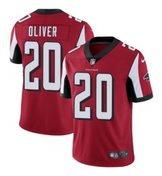 Nike Falcons #20 Isaiah Oliver Red Team Color Mens Stitched NFL Vapor Untouchable Limited Jersey