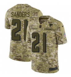Nike Falcons #21 Deion Sanders Camo Mens Stitched NFL Limited 2018 Salute To Service Jersey