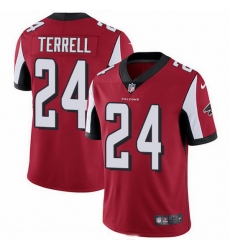 Nike Falcons 24 A J  Terrell Red Team Color Men Stitched NFL Vapor Untouchable Limited Jersey