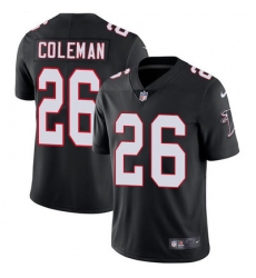 Nike Falcons #26 Tevin Coleman Black Alternate Mens Stitched NFL Vapor Untouchable Limited Jersey