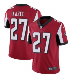 Nike Falcons #27 Damontae Kazee Red Team Color Men Stitched NFL Vapor Untouchable Limited Jersey