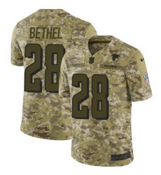 Nike Falcons #28 Justin Bethel Camo Mens Stitched NFL Limited 2018 Salute To Service Jersey