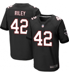 Nike Falcons #42 Duke Riley Black Alternate Mens Stitched NFL Elite Jersey
