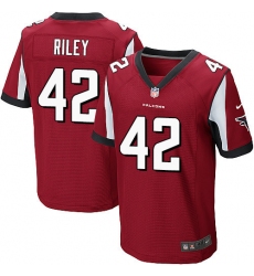Nike Falcons #42 Duke Riley Red Team Color Mens Stitched NFL Elite Jersey
