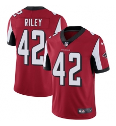 Nike Falcons #42 Duke Riley Red Team Color Mens Stitched NFL Vapor Untouchable Limited Jersey