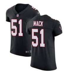 Nike Falcons #51 Alex Mack Black Alternate Mens Stitched NFL Vapor Untouchable Elite Jersey