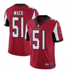 Nike Falcons #51 Alex Mack Red Team Color Mens Stitched NFL Vapor Untouchable Limited Jersey