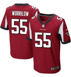 Nike Falcons #55 Paul Worrilow Red Team Color Mens Stitched NFL Elite Jersey