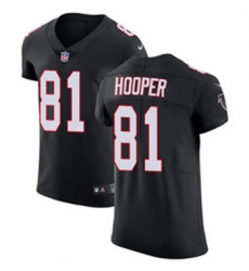 Nike Falcons #81 Austin Hooper Black Alternate Mens Stitched NFL Vapor Untouchable Elite Jersey
