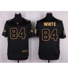 Nike Falcons #84 Roddy White Black Mens Stitched NFL Elite Pro Line Gold Collection Jersey