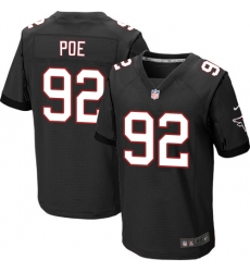 Nike Falcons #92 Dontari Poe Black Alternate Mens Stitched NFL Elite Jersey