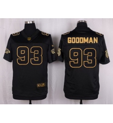 Nike Falcons #93 Malliciah Goodman Black Mens Stitched NFL Elite Pro Line Gold Collection Jersey