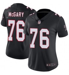Falcons 76 Kaleb McGary Black Alternate Women Stitched Football Vapor Untouchable Limited Jersey
