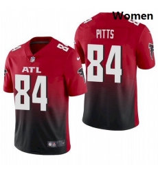 Women Atlanta Falcons Kyle Pitts Red 2021 Draft Jersey