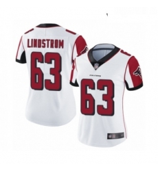 Womens Atlanta Falcons 63 Chris Lindstrom White Vapor Untouchable Limited Player Football Jersey