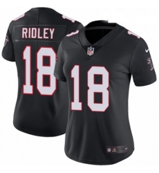 Womens Nike Atlanta Falcons 18 Calvin Ridley Black Alternate Vapor Untouchable Elite Player NFL Jersey