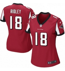Womens Nike Atlanta Falcons 18 Calvin Ridley Game Red Team Color NFL Jersey