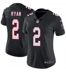Womens Nike Atlanta Falcons 2 Matt Ryan Elite Black Alternate NFL Jersey
